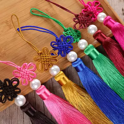 Good joy DIY Chinese knot hanging ears thick Chinese Knot Tassel solid tassel craft hanging pendant
