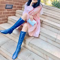 Pedicure Divine Instrumental to be thin and good looking 2021 new square head fine heel side zip but knee long boot