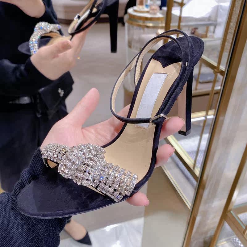 Small crowdsourced recommended Andromeda Wind 2022 new line with water drill butterfly knots toe thin heel high heel sandal