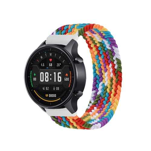 Xiaomi Hua Mi Watch Color Sport Band Single Circle Woven Nylon Canvas Amarefit GTR2/GTS2E Midno Youth Smart Sports Pop Xiaomi Haylou Accessories
