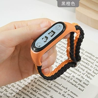 Полосатый вязаный модель-черный оранжевый цвет