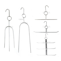Stainless steel barbecued pork ring three layers thick chicken wing fork pipa roast duck fork suckling pig crochet roasting tools accessories