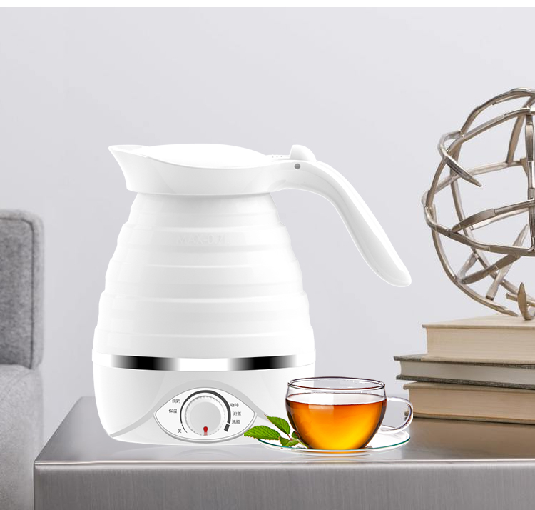 Miao Đinh du lịch gấp silicone ấm đun nước điện mini ấm đun nước cầm tay nhỏ nước sôi tự động tắt nhiệt độ liên tục - ấm đun nước điện bình nấu nước siêu tốc