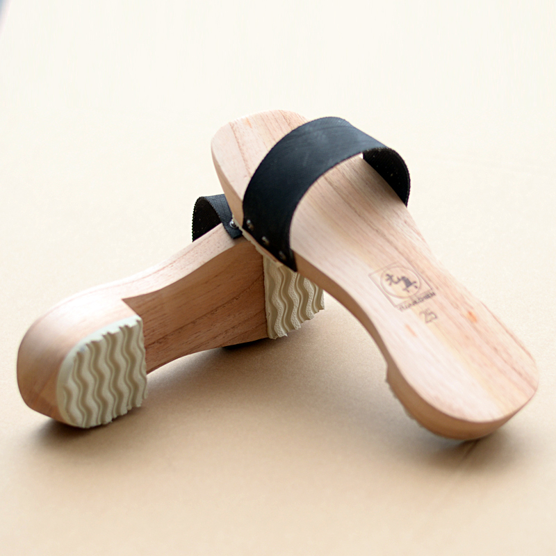 Guangxi Rural Wooden Clogs, Nostalgic Retro Chinese Style Wooden Shoes, Traditional Craft Wooden Slippers, Ethnic Dance Wooden Shoes