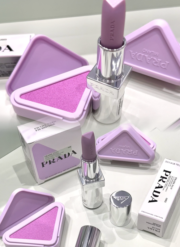 Prada New Product Triangular Blush Soft Mist Multi-Use with Chinese Label and Comes with a Special Counter Gift Bag