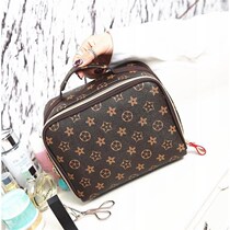 Containing Bag Small Canvas Large Capacity Han Version Portable Portable Waterproof Cosmetic Containing Bag Wash Bag travel