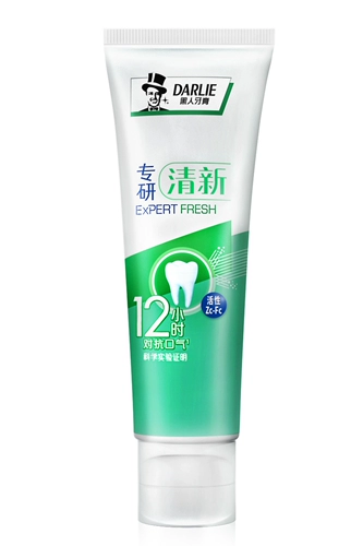 黑人 Изучите свежую зубную пасту 12 часов, чтобы противостоять дыханию, чтобы очистить зубы и дышать свежим 80G