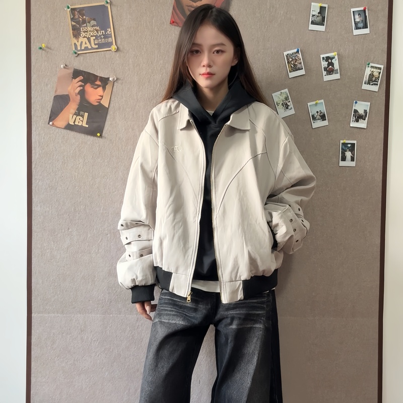 【Foygob】American Retro Deconstructed Flight Jacket, Thin Casual Hip-Hop Loose Versatile Heavy-Duty Jacket, Trendy 【Foygob】American Retro Deconstructed Flight Jacket, Thin Casual Hip-Hop Loose Versatile Heavy-Duty Jacket, Trendy