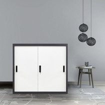 Tongtie moving door filing cabinet Mute Slide rail office cabinet big document cabinet gray white set black white 925 high