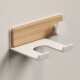 Walnut hair dryer storage rack bathroom bathroom washbasin without punching air tube hanging storage rack wall mount