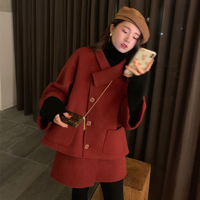 2021 Autumn Winter New Temperament Two Style Suit Light Cooked College Winnie Women's Clothing Fried Street Foreign Fashion Dresses