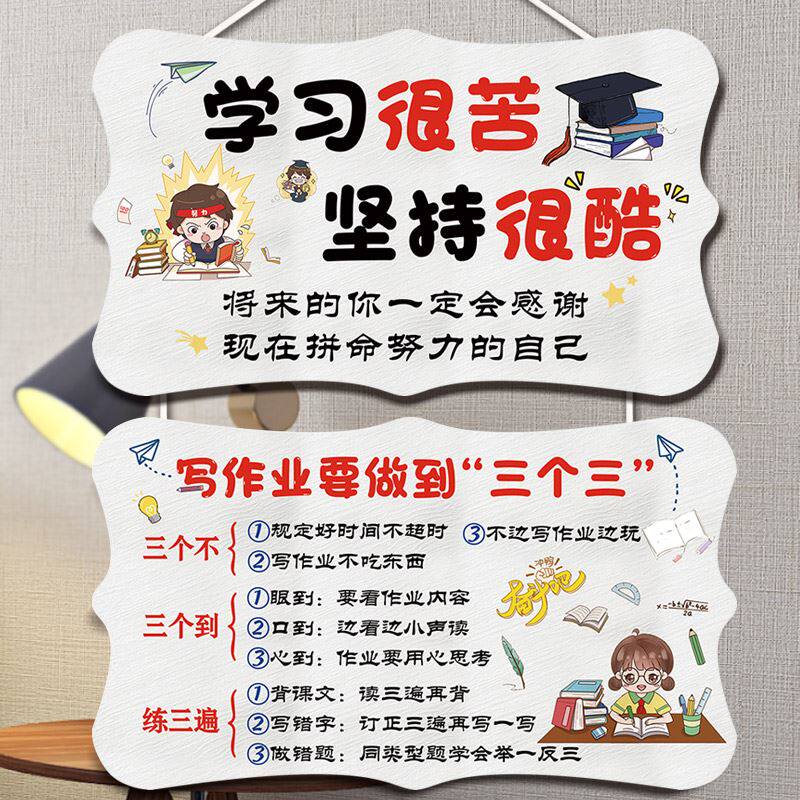 Student Room Hanging Painting Children Placement Decoration Bookhouse 2021 New Inspiring Inspiring Learning Boy Bedrooms