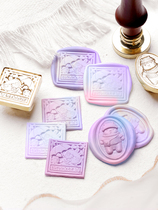 Fire Paint Seal Head Series Cuigie Fire Lacquer Seal Complete Copper Head Suit Fire Lacquer Wax-shaped embossed multilayer Chapter Head