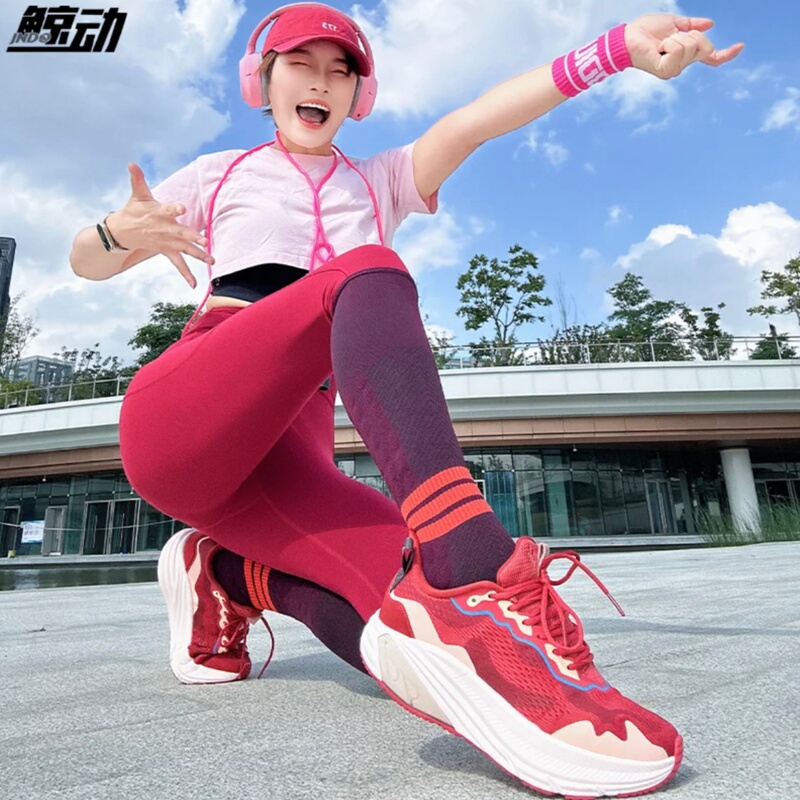 Official Whale Motion Breathing Running Shoes Women's Sports Shoes Tesla Valve Jet Summer Mesh Breathable Fitness Running Shoes