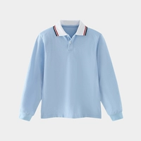 Синий контрастный воротник