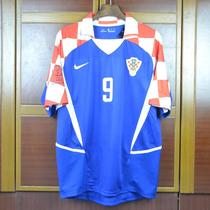 2002 World Cup Croatia away Sukboban 02 season No. 9 home retro classic suit jersey