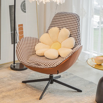 Nordic light luxury lazy sofa chair single spin casual eggshell sofa chair living room balcony bedroom simple sofa