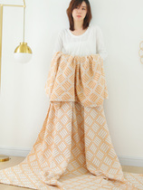 Cotton three-layer gauze towel quilt Adult summer air conditioning quilt Double blanket Office lunch break summer cool quilt