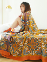 Five-layer gauze towel quilt Pure cotton summer washable summer cool quilt Double lunch break blanket Office nap blanket