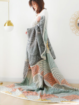 Gauze towel quilt Five-layer nap blanket Summer breathable blanket Office lunch break single blanket double household