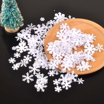 Mini white snowflakes Christmas decorations and sticking accessories DIY Crafts authoring materials 1-3 cm 100 packs