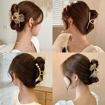 Card Issuer Red 2022 New Flow Su disc Fat Catch Clip Large Shark Clip Head Accessories High-end Temperament Rear Brain Spoon