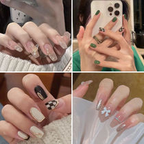 2022 New Years nail patches Fake Chia Slices Finished Mechia Wearable detachable Ins full-stick finished product repeatedly available