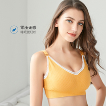 Pregnant womens underwear bras pregnant womens lactation bra summer breastfeeding feeding ultra-thin gathering anti-sagging