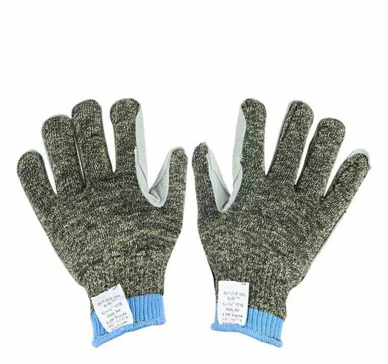DuPont cutting gloves kevlar Kevlar steel wire mixed kite gloves flower thread sewing gloves