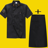 Черная юбка в складку, короткий рукав