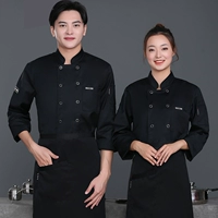 Черный лонгслив, фартук, увеличенная толщина