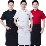 Высококачественная униформа шеф-повара с короткими рукавами и дышащей женской униформой шеф-повара для кухни в отеле с длинными рукавами для мужчин и дополнительным жиром для индивидуального изготовления