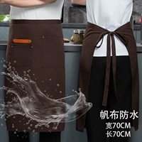 Темно-коричневая половина тела [водонепроницаемая этикетка из холщовой кожи]