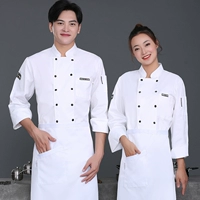 Белый лонгслив, фартук, увеличенная толщина