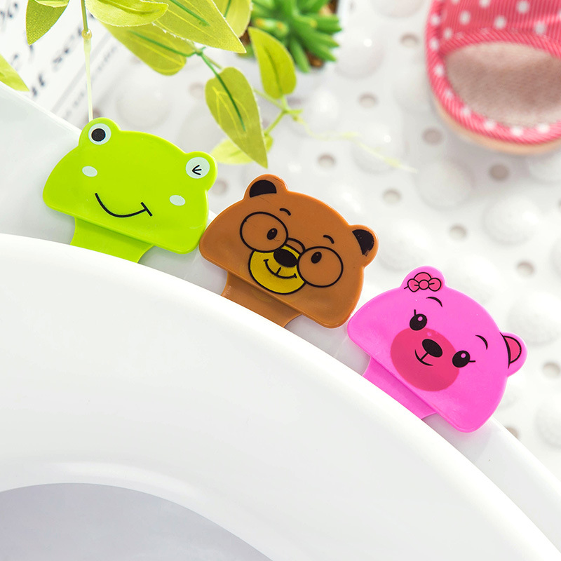 Toilet Lid Lifted Home toilet Portable cover Divine Instrumental Creative Silicone toilet sticker Lid Opener