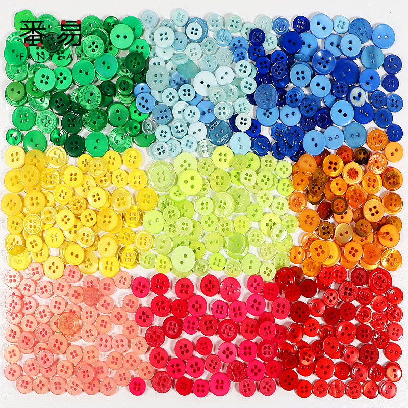 Color button children button button sweater button baby baby dress button round Joker handmade cute button
