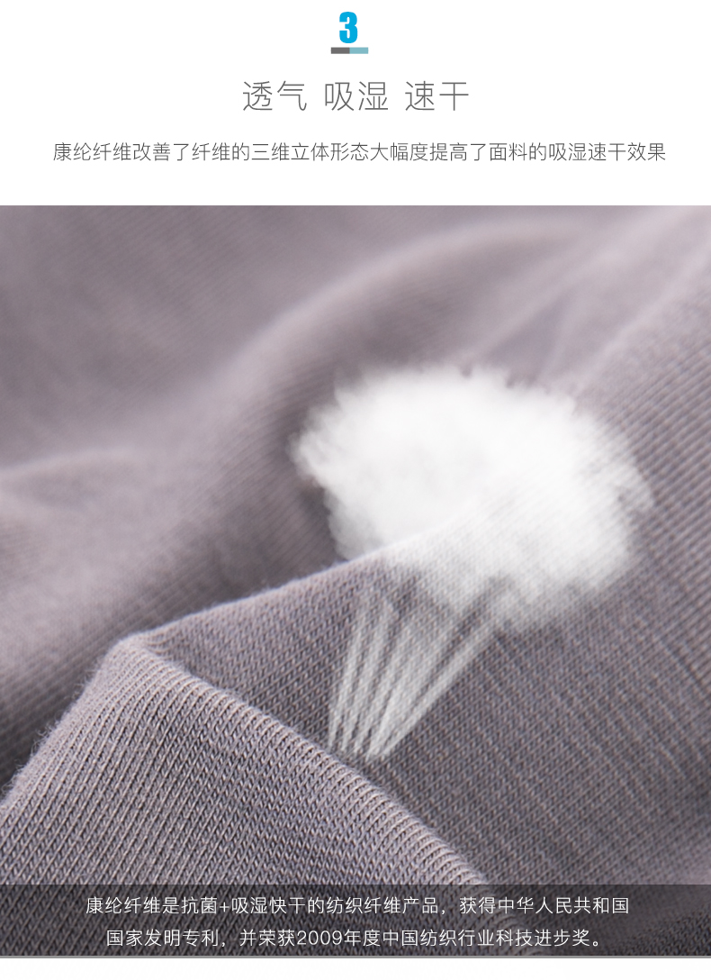 中国航天内衣供应商 康纶航天 男兰精莫代尔抗菌内裤 2条 图6