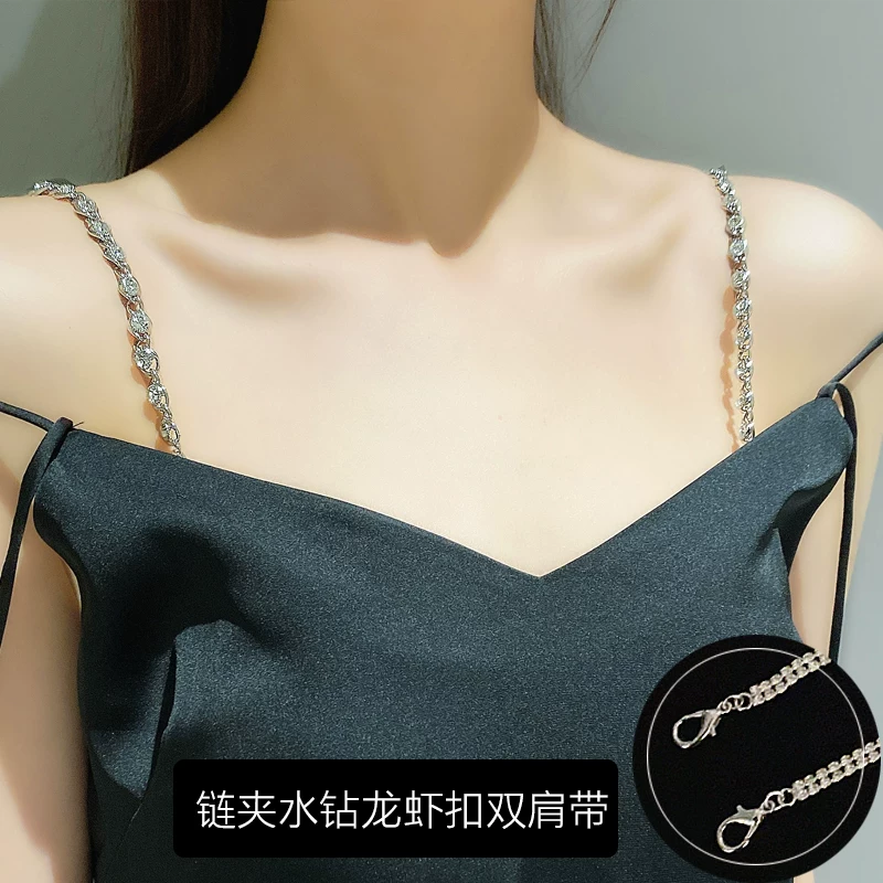 Платье-slip, тонкие бретельки, аксессуары, цепочка жемчуг, нижнее белье, летняя юбка, невидимый корректирующий боди, аксессуары