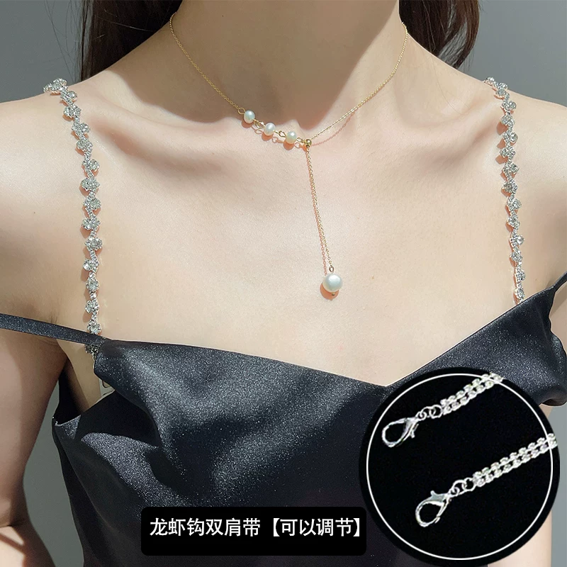 Платье-slip, тонкие бретельки, аксессуары, цепочка жемчуг, нижнее белье, летняя юбка, невидимый корректирующий боди, аксессуары
