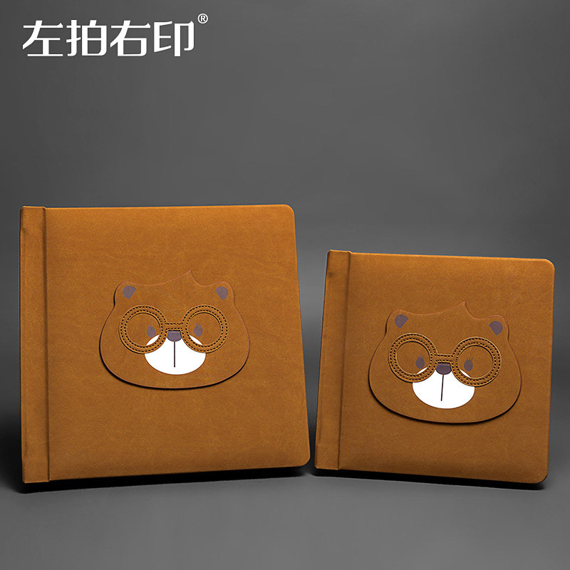 Children's Photo Book Custom Photo Gallery High-end Cortical Commemorative Album Small Bear Baby Photo Book production baby growth record