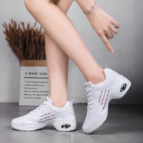 琪轩尔 Белые туфли, танцующая дышащая обувь, против усталых ног
