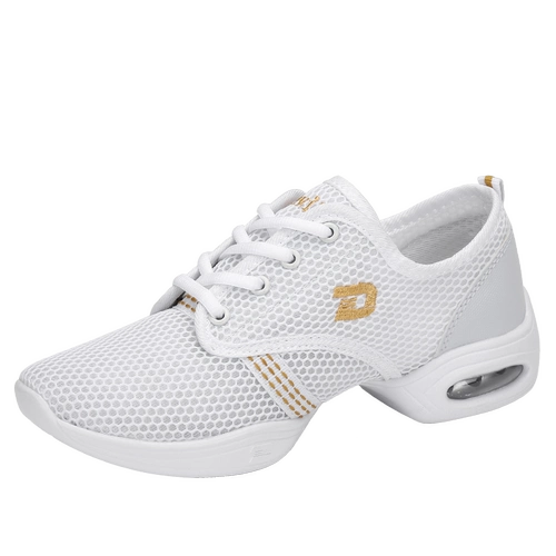 琪轩尔 Танцующие сетчатые туфли, дышащая обувь, мягкая подошва