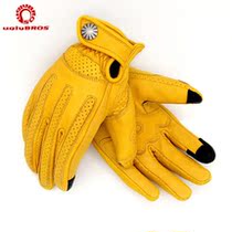  uglybros ugly brother motorcycle retro gloves sheepskin four seasons anti-fall leather motorcycle knight riding men and women