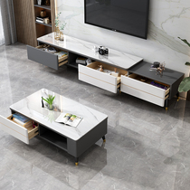 Light Extravagant Imported Rockboard Tea Table TV Cabinet Portfolio Modern Minima Small Family new Fancy Flex TV Enclosure