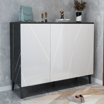 Light and luxurious entry into the door Entrance Shoes Cabinet Modern Minima Home Doorway Large Capacity Door Hall Xuan Guan Cabinet Black White Lockers