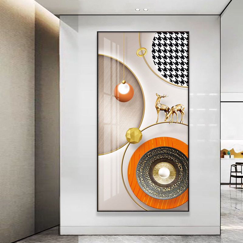 Modern light extravaganza Decorative Painting Aisle Abstract Atmospheres Nordic Wall Painting Dazzling Light Phantom Hallway End Hung Painting