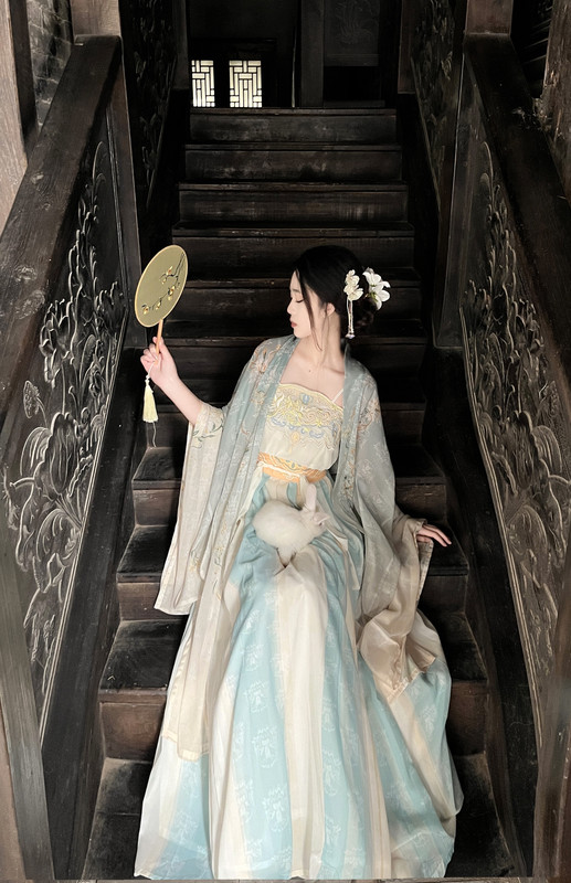 Original Hanfu for Women, Daily Wear, Waist-Length Hanfu, Large-Sleeved Shirt with Print, Spring and Summer Fairy Dress, Elegant Embroidery Original Hanfu for Women, Daily Wear, Waist-Length Hanfu, Large-Sleeved Shirt with Print, Spring and Summer Fairy Dress, Elegant Embroidery