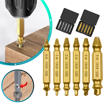 6PCS Easy Removal of Broken and Twisted Bolts Screw Extracto