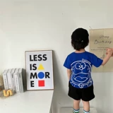 Хлопковая летняя одежда, детская футболка, в западном стиле, семейный стиль