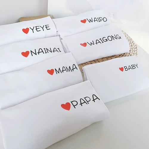 Реквизит для фотографии, футболка с коротким рукавом, семейный стиль, популярно в интернете